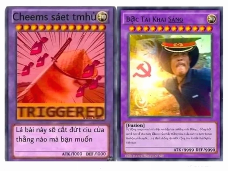 ảnh chế thẻ bài Ảnh bài ma thuật meme vui nhộn