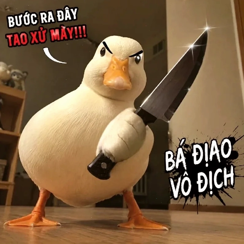 ảnh con vịt meme hát