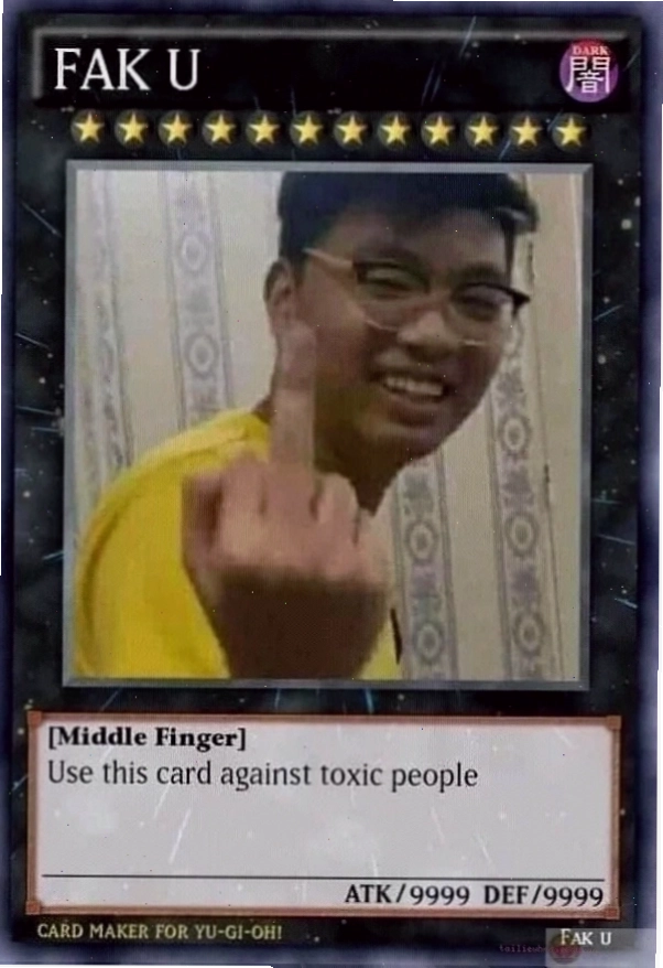 Meme thực tế ảnh lá bài yugioh meme đời thực