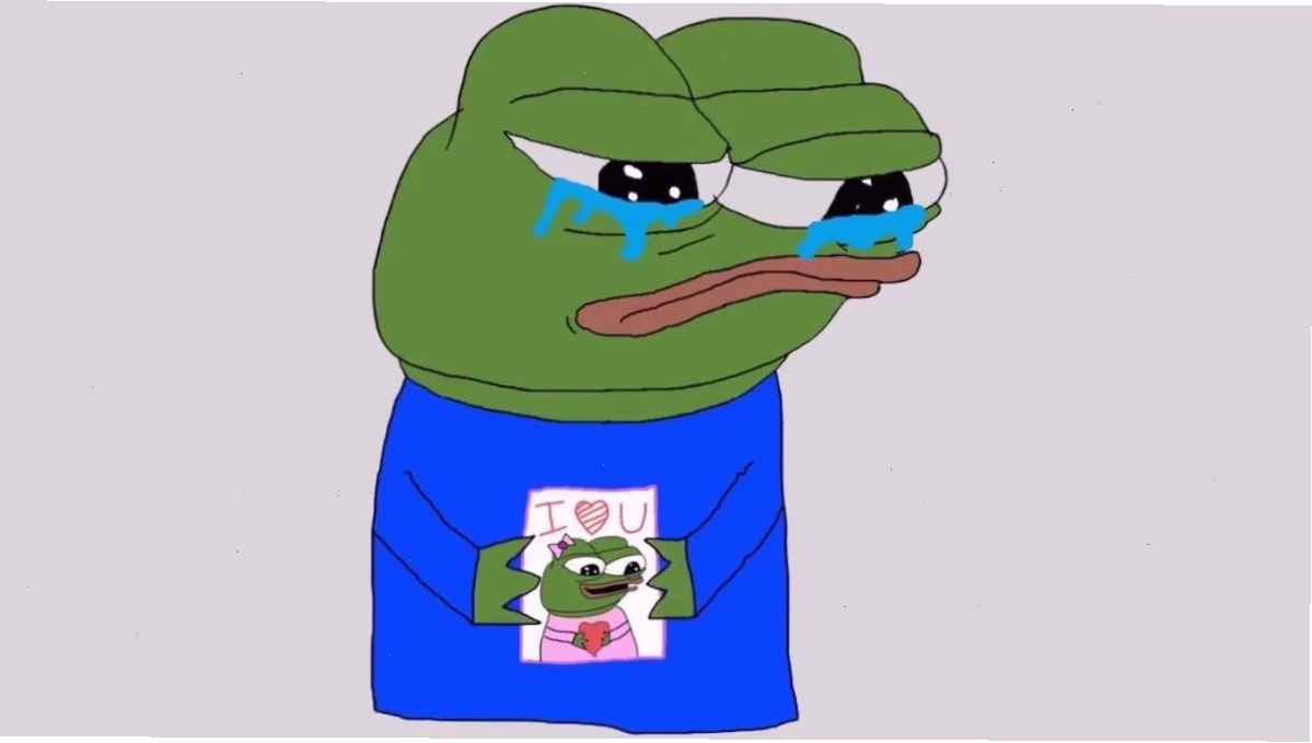 Dáng lom khom nhặt đồ ảnh meme ếch xanh nhặt đồ