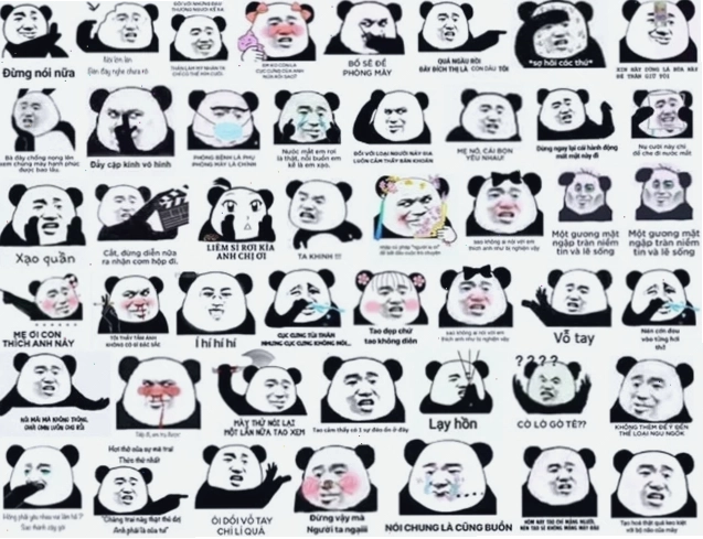 Gấu trúc cầm dao Ảnh meme gấu trúc cầm dao phay