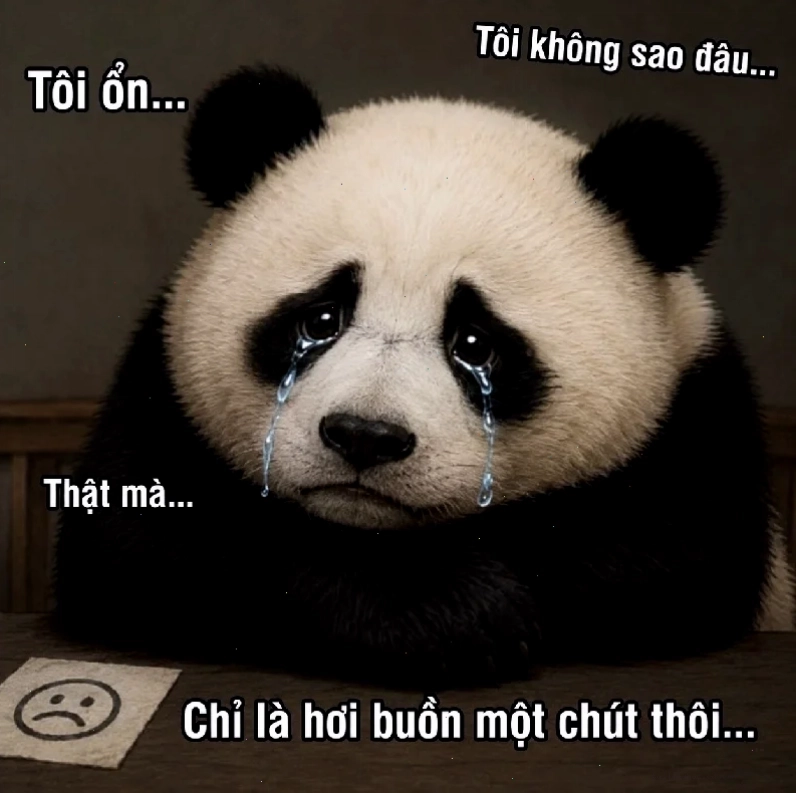 Gấu trúc ngại ngùng Ảnh meme gấu trúc với biểu cảm ngại ngùng