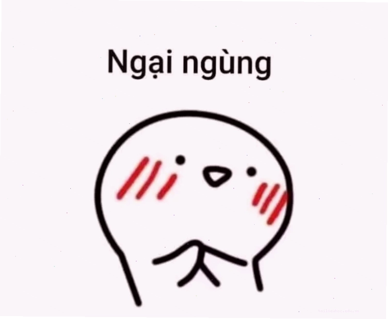ảnh meme ngại ngùng