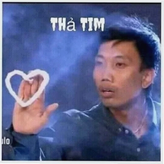 ảnh meme thả tim của idol