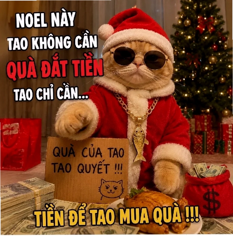 ảnh mèo giáng sinh vô tri meme ảnh mèo giáng sinh vô tri meme