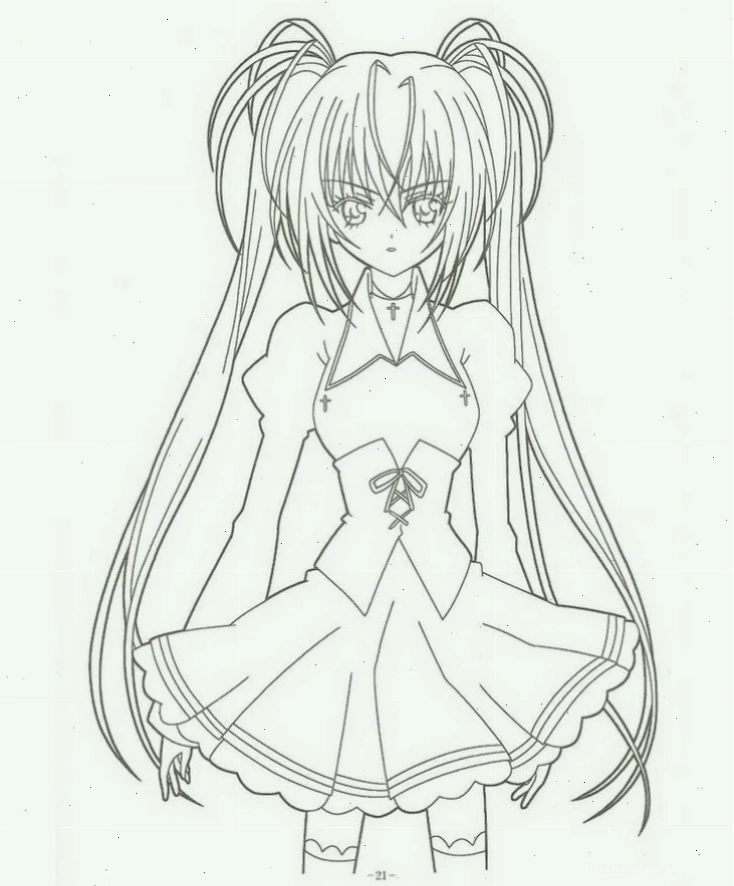 Tranh tô màu công chúa dễ thương anime girl tranh tô màu anime đẹp nhất nhân vật công chúa dễ thương