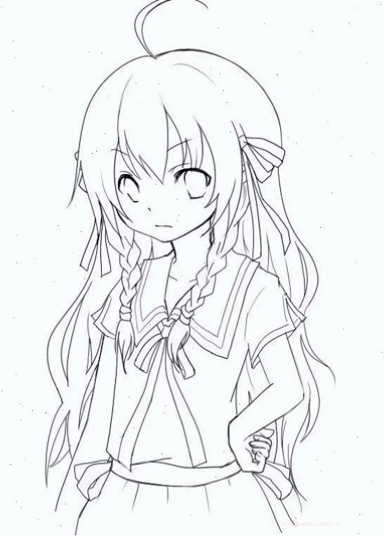 Tranh tô màu fantasy anime girl tranh tô màu anime đẹp nhất phong cách fantasy