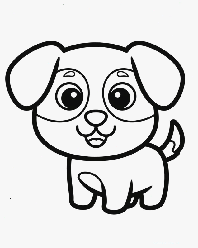 bé cún tô màu chibi bé cún tô màu hoạt hình chibi
