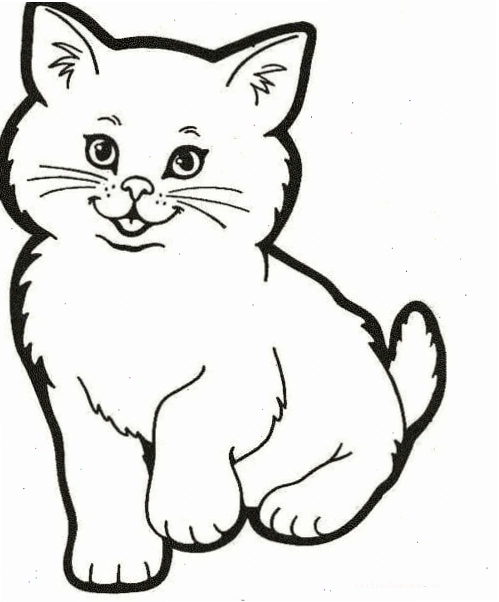 Bé tập tô màu Bé đang tập trung hoàn thiện tác phẩm cat tô màu
