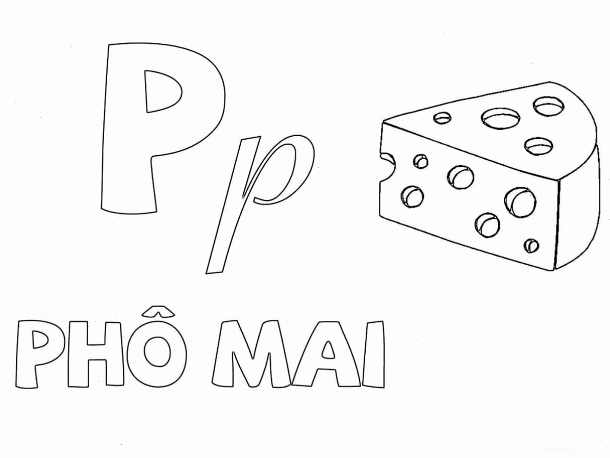 tranh tô màu chữ cái rỗng hấp dẫn bé hào hứng với tranh tô màu chữ cái rỗng