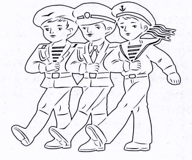 bé thực hiện chú bộ đội hải quân tô màu