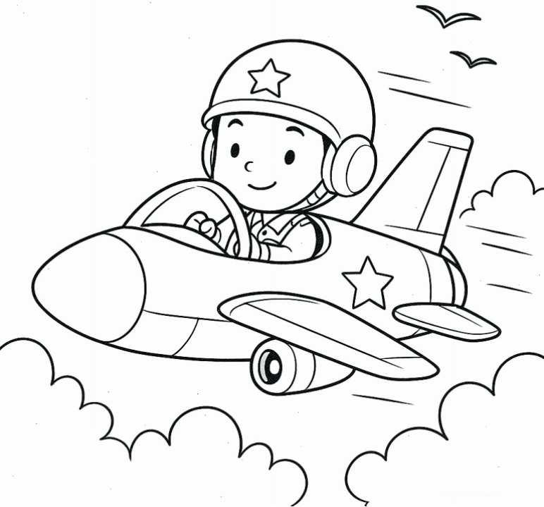bé thực hiện chú bộ đội hải quân tô màu