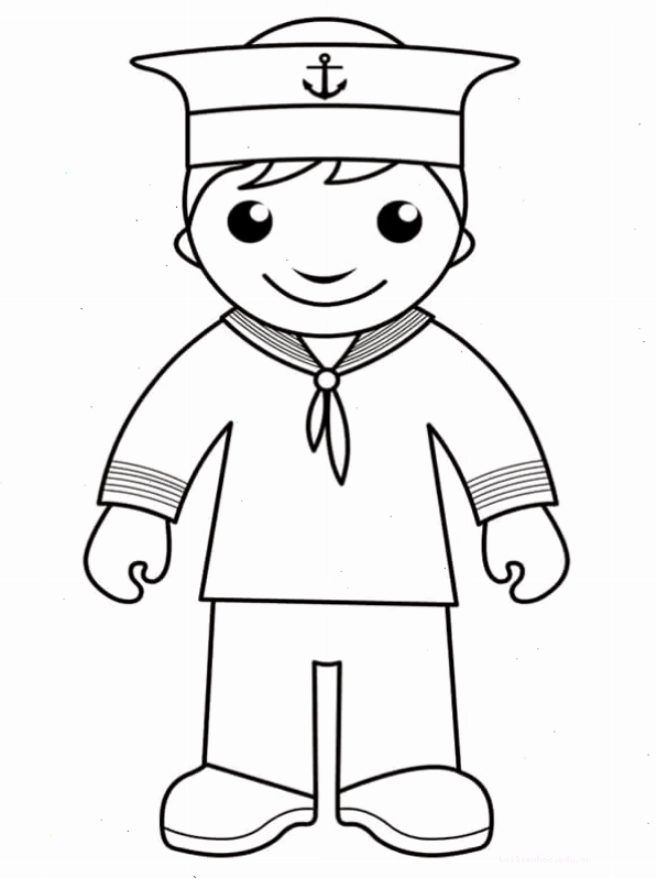 bé thực hiện chú bộ đội hải quân tô màu