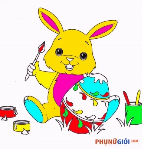 Thỏ bên củ cà rốt Bé tìm hiểu con thỏ tô màu gì cho đẹp