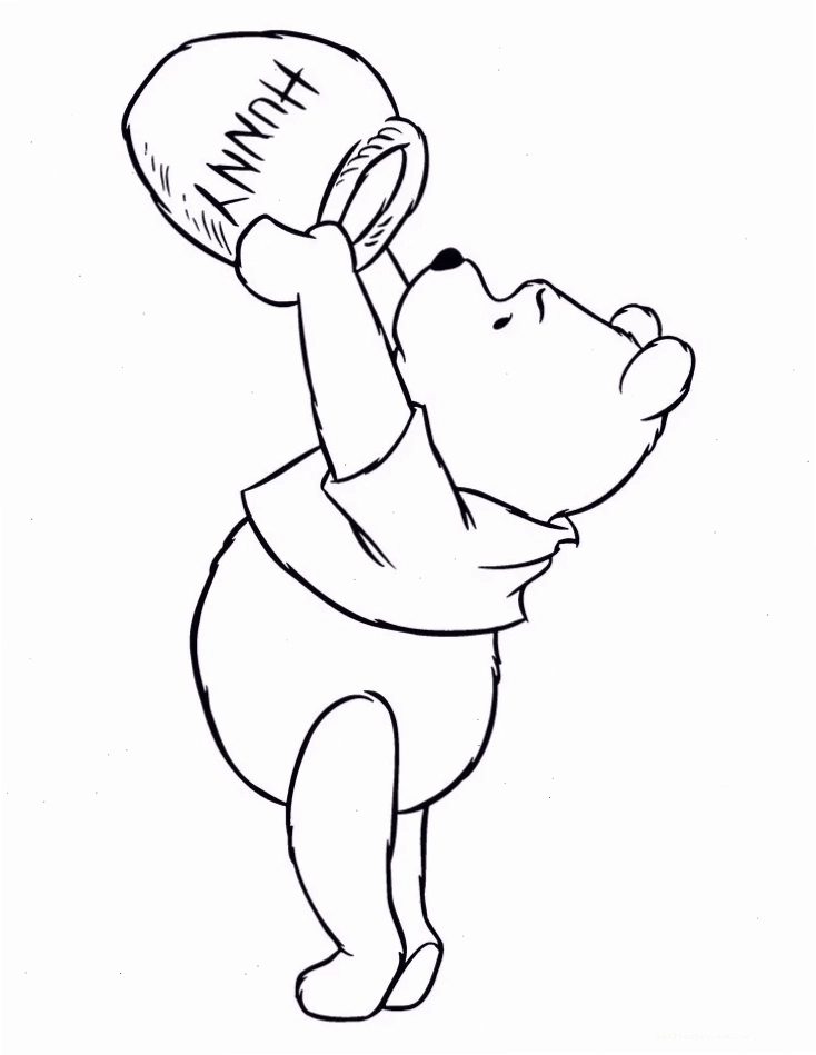 gấu pooh tranh tô màu cho trẻ bé tô màu gấu pooh theo sở thích