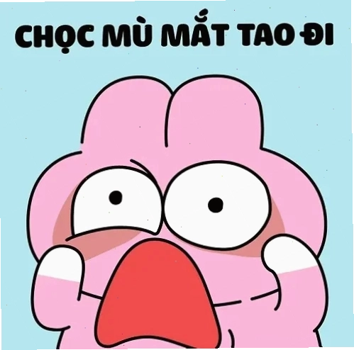 meme mù mắt biểu cảm khuôn mặt căng thẳng
