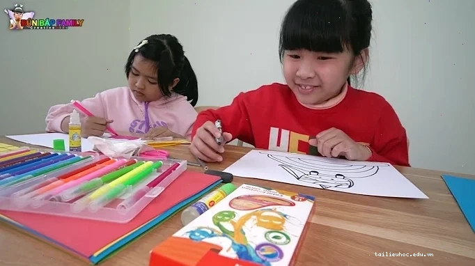 Bộ sưu tập tranh bún bắp tô màu