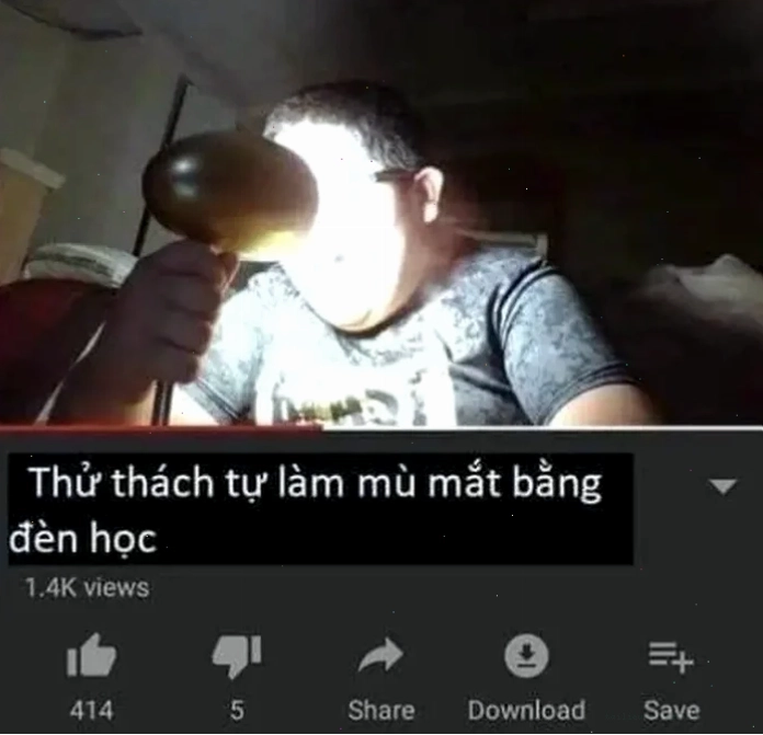 meme mù mắt cảnh phản cảm nhẹ