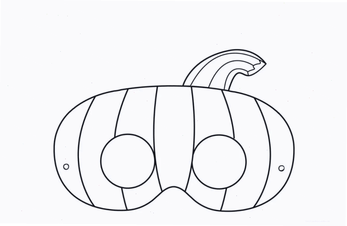 Cắt mặt nạ Cắt mặt nạ halloween bằng giấy tô màu