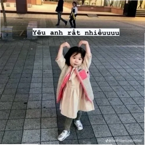 Chibi ngại ngùng Chibi đỏ mặt với meme em yêu anh