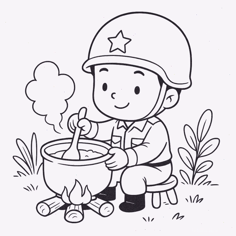 Chú bộ đội giúp dân