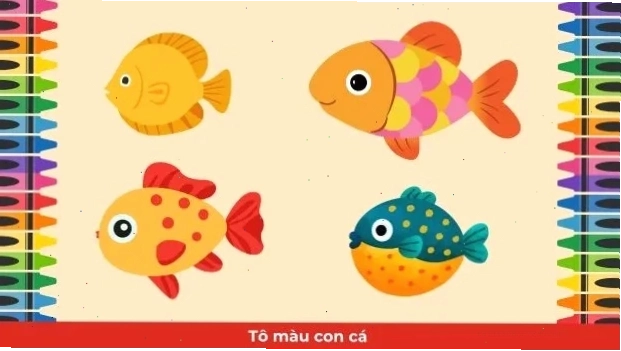 cá vàng đáng yêu con cá tô màu gì cho đẹp với hình vẽ cá vàng đơn giản
