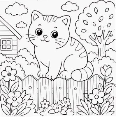mèo cách điệu con mèo tô màu gì cho bắt mắt