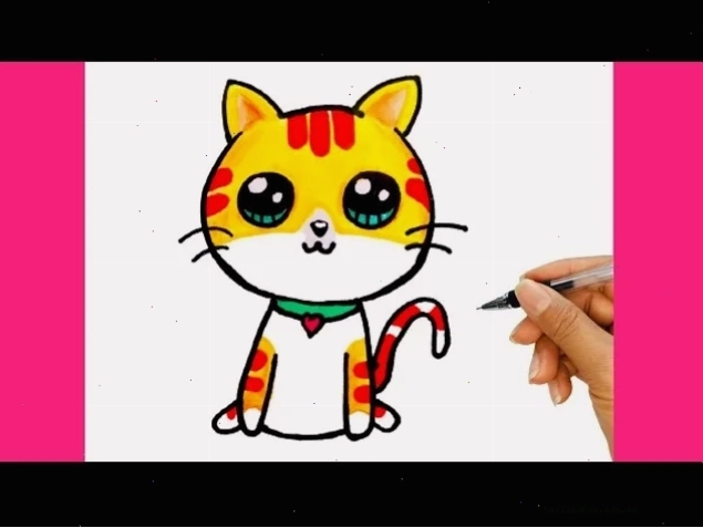 mèo xinh xắn con mèo tô màu gì cho đáng yêu