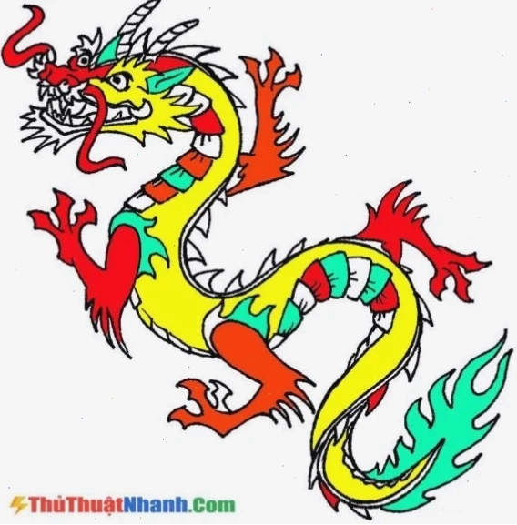 Rồng vảy sáng con rồng tô màu gì với vảy óng ánh