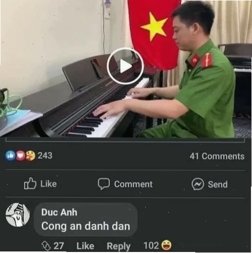 công an đánh đàn công an đánh đàn meme độc đáo