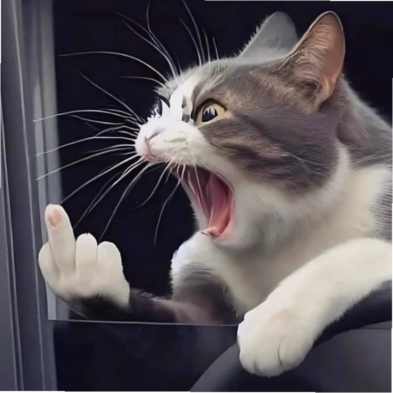 Mèo bựa ngủ cười meme mèo bựa