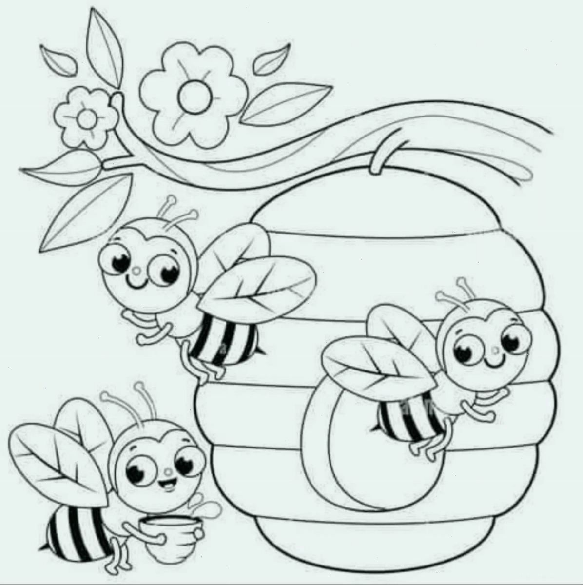 Tranh chú bò download hình cho bé tập tô màu con vật hình bò