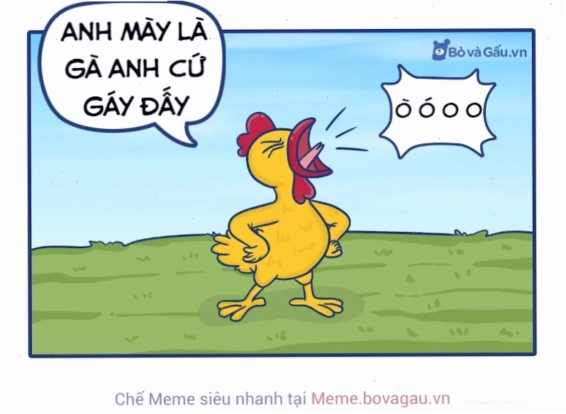 gà gáy meme khinh bỉ gà gáy meme gà mái nhìn chồng