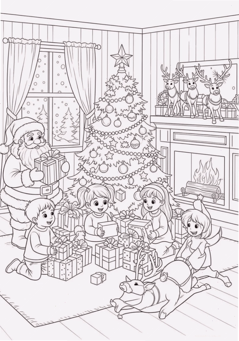 quà giáng sinh giáng sinh tranh tô màu noel quà tặng