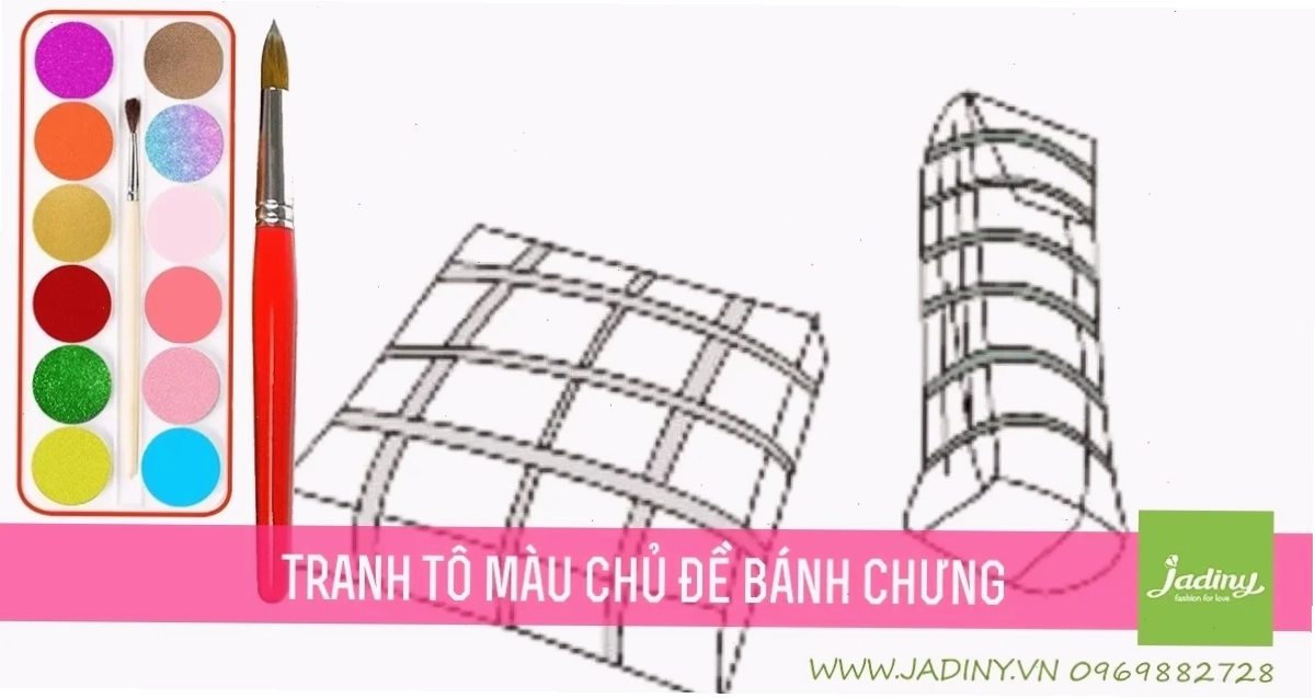 giáo án tô màu bánh chưng nhà trẻ với nụ cười của bé