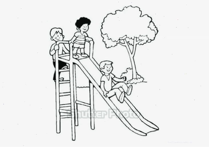 giáo án tô màu cầu trượt