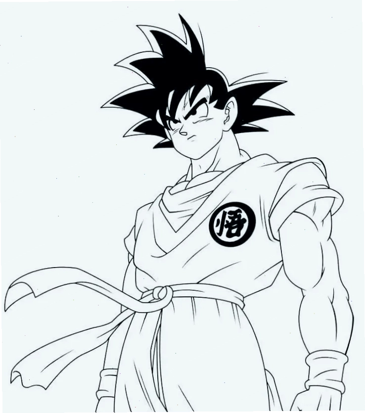 hình 7 viên ngọc rồng tô màu nhân vật Vegeta