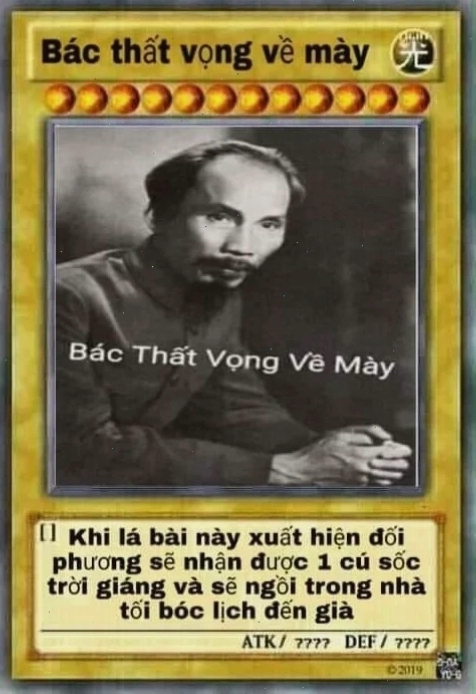 Sáng tạo cùng các lá bài meme Hình ảnh các lá bài meme được chế biến theo phong cách Yugioh