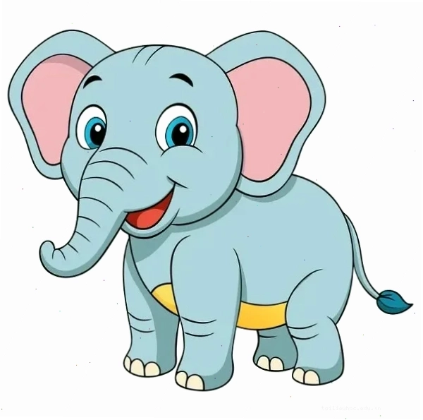 Chú voi trong rừng xanh Hình ảnh chú voi trong rừng xanh và thắc mắc con voi tô màu gì