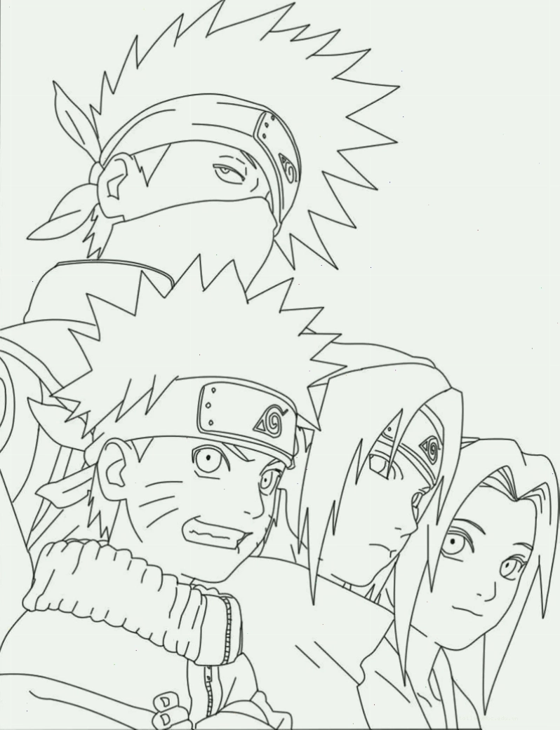hình ảnh naruto tô màu chibi