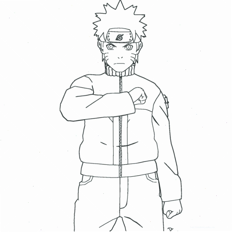 hình ảnh naruto tô màu của Gaara