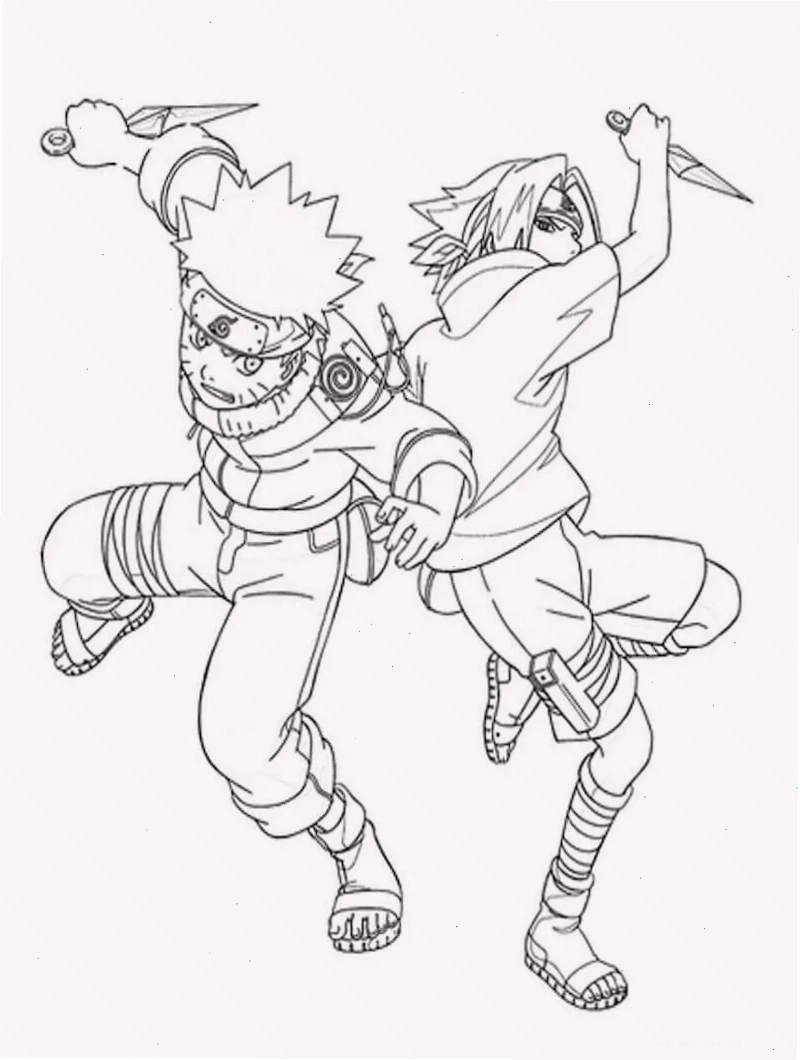 hình ảnh naruto tô màu của Itachi