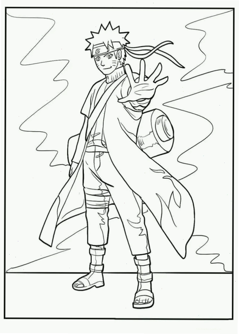 hình ảnh naruto tô màu Kurama