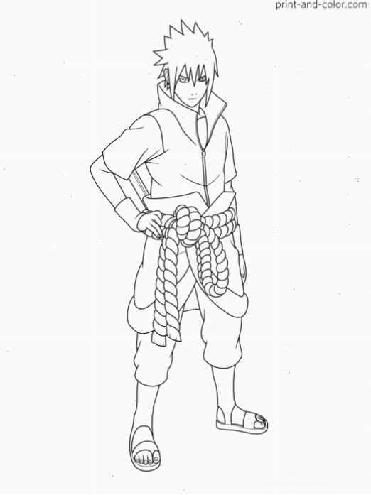 hình ảnh naruto tô màu nhân vật chính