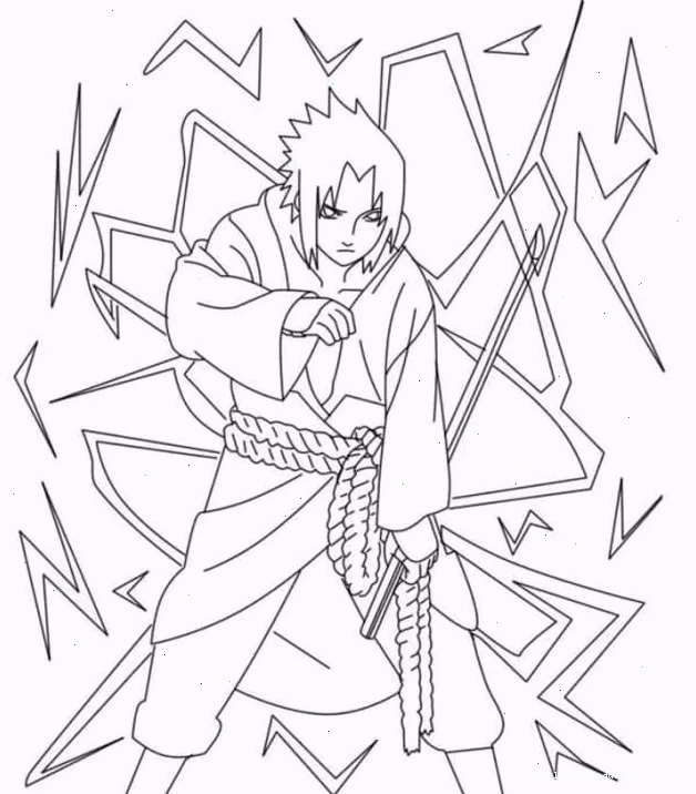 hình ảnh naruto tô màu rực rỡ