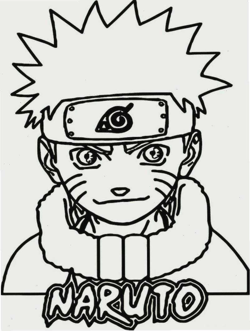 hình ảnh naruto tô màu trong rừng