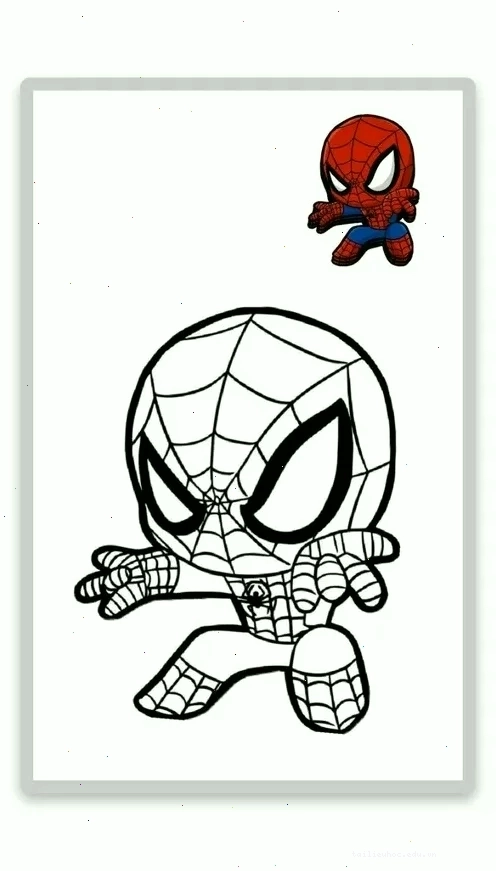 Spider Girl hành động hình ảnh spider man tô màu nữ đu tơ