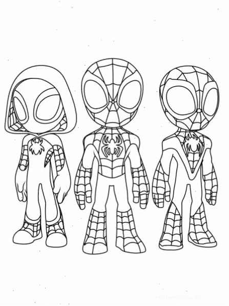 Spider Man chibi hình ảnh spider man tô màu phiên bản chibi dễ thương
