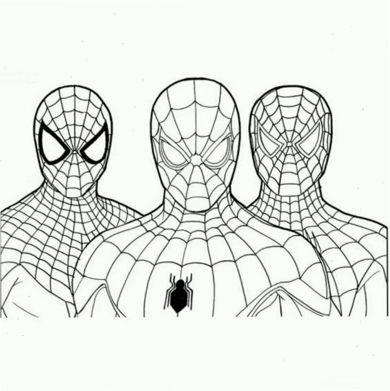 Hành động siêu anh hùng hình ảnh spider man tô màu phiên bản hành động