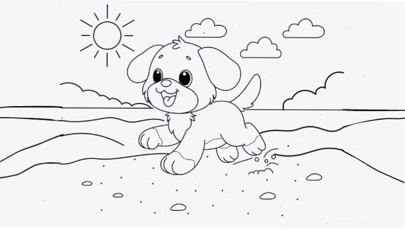hình các con vật để bé tô màu hổ rừng
